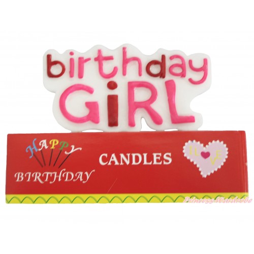 Pink Birthday Girl Party Decoration Candles HG134