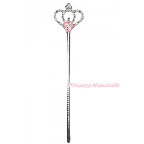 Easter Bunny Rabbit Heart Crown Wand H984
