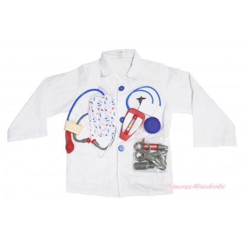 Doctor White Long Sleeve Costume 6PC Set C403