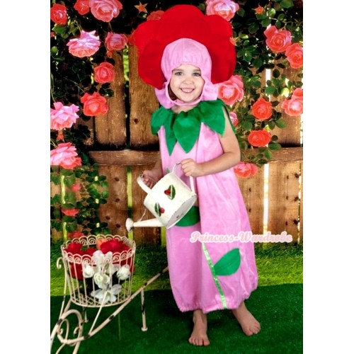 Flower Pink One Piece Party Costume C408