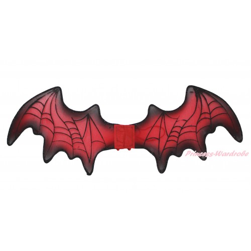 Red Black Sparkle Bat Wings Kids Halloween Costume C415