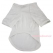 Plain Style White Short Sleeve Pet Shirt Top DC348