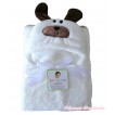 Personalize Custom Dog White Baby's Name Swaddling Wrap Blanket BI71