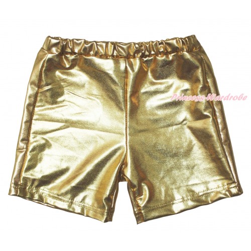 Gold Cotton Short Panties PS047