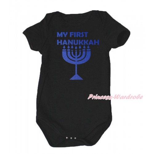 Black Baby Jumpsuit & My First Hanukkah Painting TH738