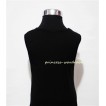Black Tank Tops with White Rosettes TB11 