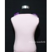 Pink Tank Tops with Dark Purple Rosettes TP10 