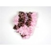 Light Pink Brown Leopard Lace Layer Hat HA52 