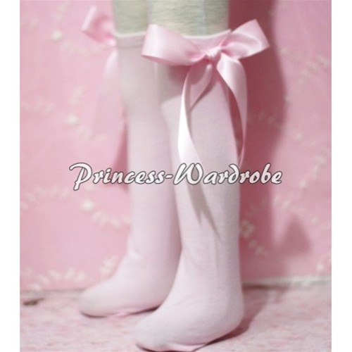 Light Pink Cotton Stocking with Light Pink Ribbon SK03 
