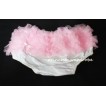 Light Pink Ruffles White Cotton Panties Bloomers B18 