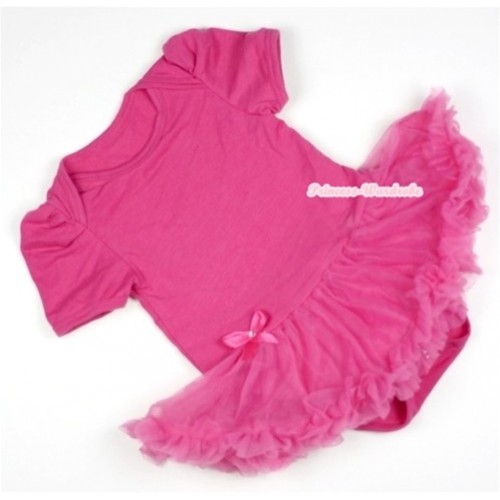 Hot Pink Baby Jumpsuit Hot Pink Pettiskirt JS315 