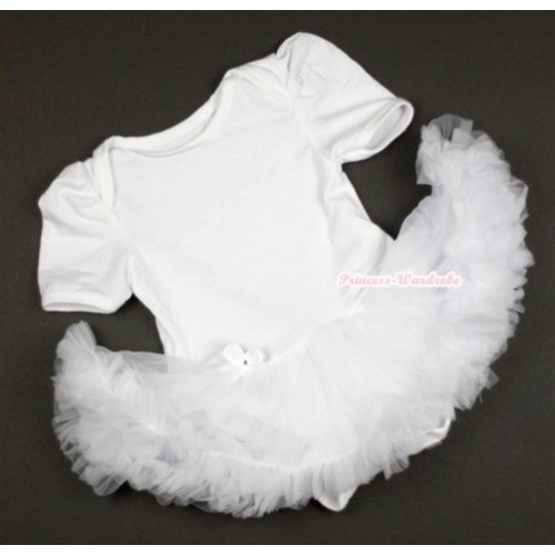 White Baby Jumpsuit White Pettiskirt JS316 