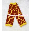 Newborn Baby Yellow Giraffe Leg Warmers Leggings with Various Ruffles LG123 