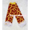Newborn Baby Yellow Giraffe Leg Warmers Leggings with Various Ruffles LG123 