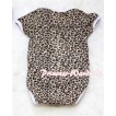 Leopard Print Baby Jumpsuit with Brown Rosettes TH14 