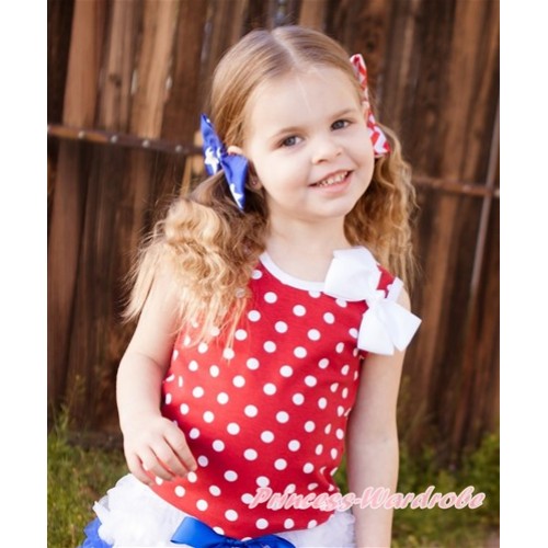 Minnie Dots Tank Top With White Bow TP209 