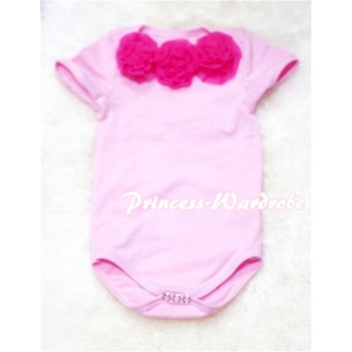 Light Pink Baby Jumpsuit with Optional Rosettes TH52 