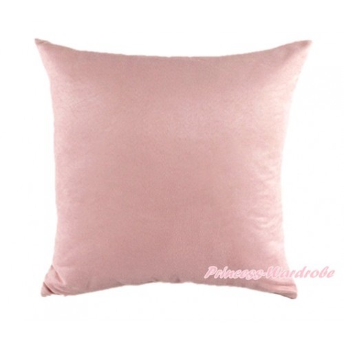 Light Pink Solid Color Home Sofa Cushion Cover HG004 
