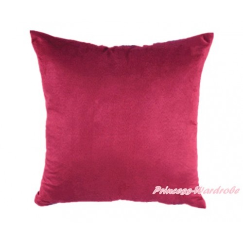 Raspberry Wine Red Solid Color Home Sofa Cushion Cover HG007 