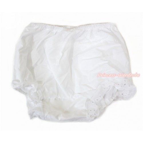 Plain style White Panties Bloomers with Lacing B101 