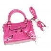 Hot Pink Rivet Cute Handbag Petti Bag Purse With Strap CB41 