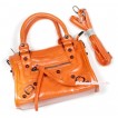 Orange Rivet Cute Handbag Petti Bag Purse With Strap CB42 