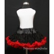White Tank Tops with Red Rosettes & Black Red Pettiskirt M33 