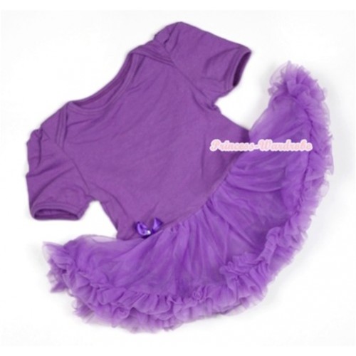 Dark Purple Baby Jumpsuit Dark Purple Pettiskirt JS515 