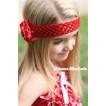 Red Headband with Minnie Polka Dots Rosettes H620 