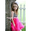 Zebra Print with Hot Pink ONE-PIECE Petti Dress with Bow LP02 