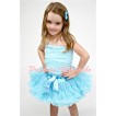 Light Blue Lace Tube Top with matching Light Blue Pettiskirt TE22  