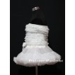 White Lace Tube Top with matching White Pettiskirt TE11 