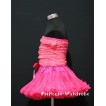 Hot Pink Lace Tube Top with matching Hot Pink Pettiskirt TE13 
