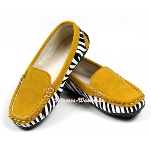 Yellow Zebra Edge Slip Deck Boat Shoes SE016 