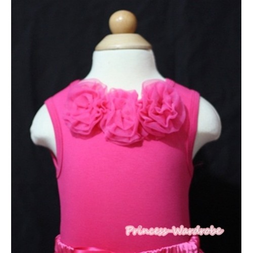 Hot Pink Baby Pettitop & Hot Pink Rosettes NT161 