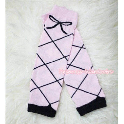 Newborn Baby Light Pink Shoelace Leg Warmers Leggings with Ruffles LG155 