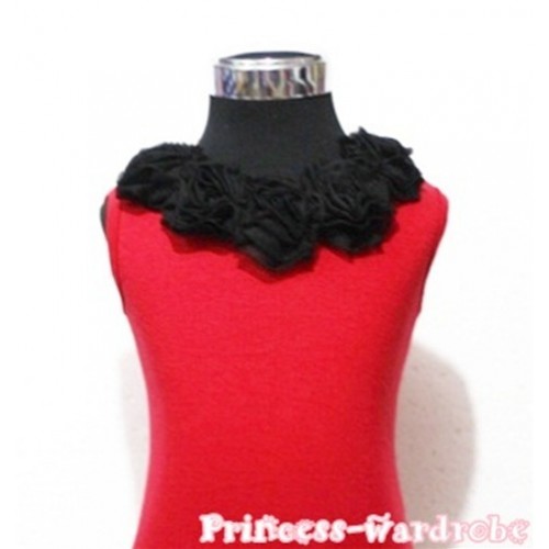Red Tank Tops with Black Rosettes TN37 
