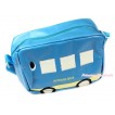 Light Blue Bus Cute Kids School Zipper Cross Shoulder Bag CB124 