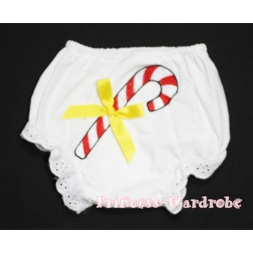 Christmas Stick with Yellow Bow Panties Bloomers BC82 