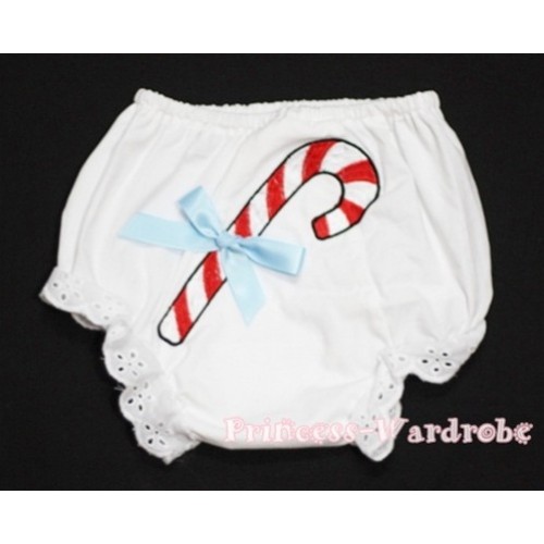 Christmas Stick with Light Blue Bow Panties Bloomers BC84 