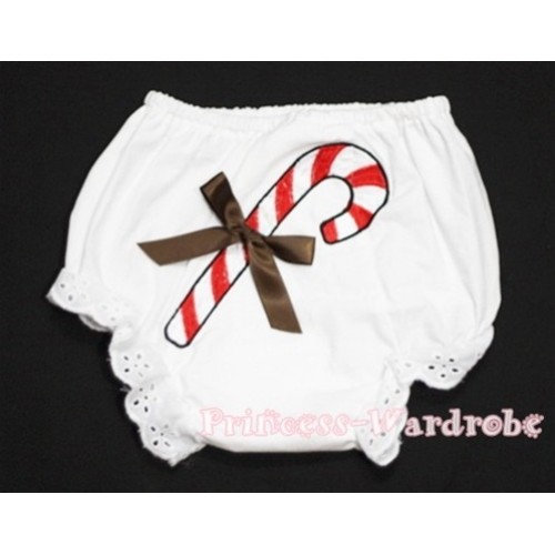 Christmas Stick with Brown Bow Panties Bloomers BC85 