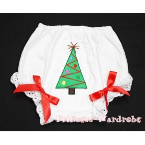 Christmas Tree Panties Bloomers with Red Bow BC88 