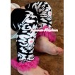 Newborn Baby Damask Leg Warmers Leggings with Ruffles LG151 