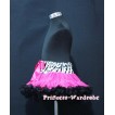 Zebra Waist Hot Pink Black Full Pettiskirt P111 