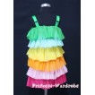 Green Rainbow Layer Party Dress PD010 