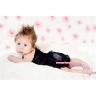 Black Romantic Rose Panties Bloomers With Black Bow BR09 