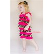 Camouflage Hot Pink Layer Chiffon Romper with Hot Pink Bow & Straps LR117 