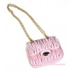 Gold Chain Light Pink Luxury Quilt Shoulder Bag CB137 