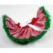 Red White Striped mix Christmas Green New Born Pettiskirt N097 