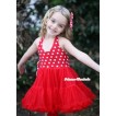 Minnie Red White Polka Dots with ONE-PIECE Petti Dress with Satin Bow LP10 